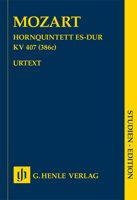 Wolfgang Amadeus Mozart: Horn Quintet In E flat K.407: Ensemble: Study Score