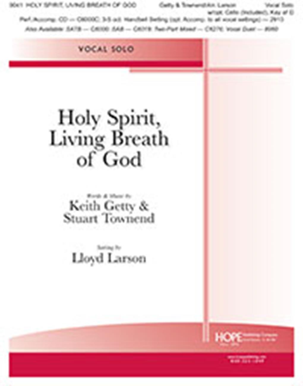 Holy Spirit  Living Breath of God: Vocal: Vocal Score