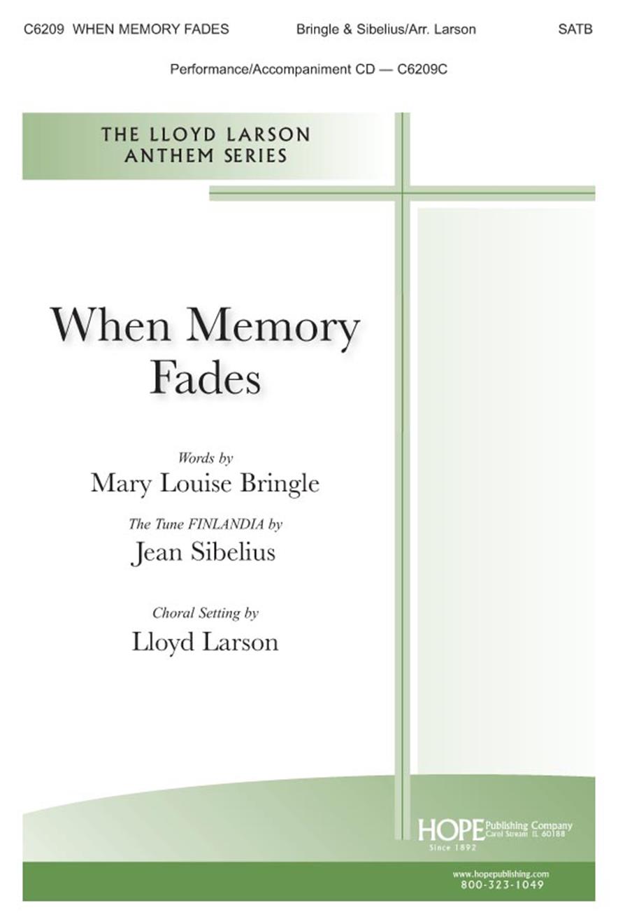 Jean Sibelius: When Memory Fades: SATB: Vocal Score