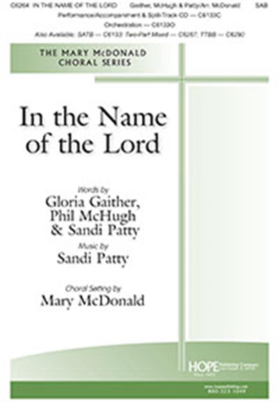 In the Name of the Lord: Mixed Choir: Vocal Score