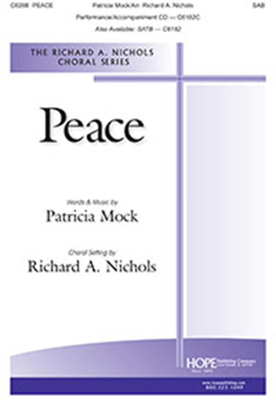 Patricia Mock: Peace: SAB: Vocal Score