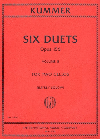 Friedrich August Kummer: Six Duets Opus 156 Vol. 2: Cello Duet: Instrumental