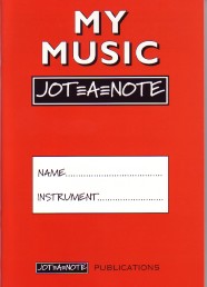 Richard Sizer: My Music Jot-a-note (red) Practice Notebook: Practice Diary