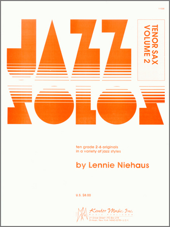 Lennie Niehaus: Jazz Solos for Tenor Sax  Volume 2: Tenor Saxophone: