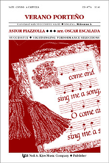 Astor Piazzolla: Verano Porteno: SATB: Vocal Score