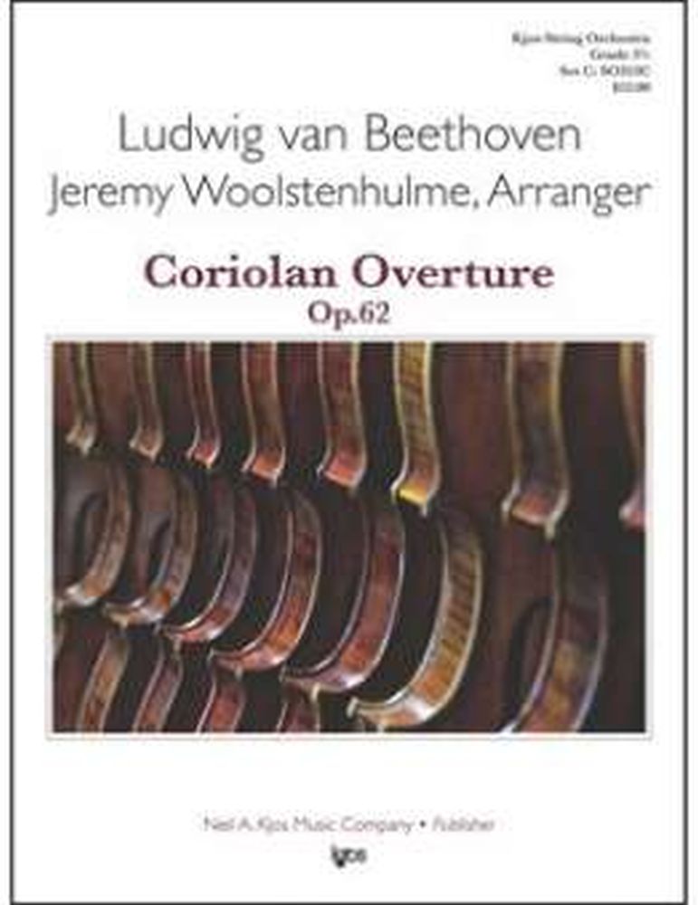 Ludwig van Beethoven: Coriolan Overture Op. 62: String Orchestra: Score and