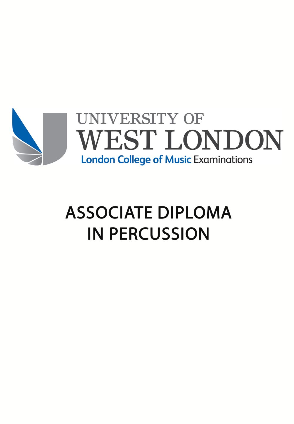 Lcm Associate Diploma In Percussion Alcm(Td): Percussion