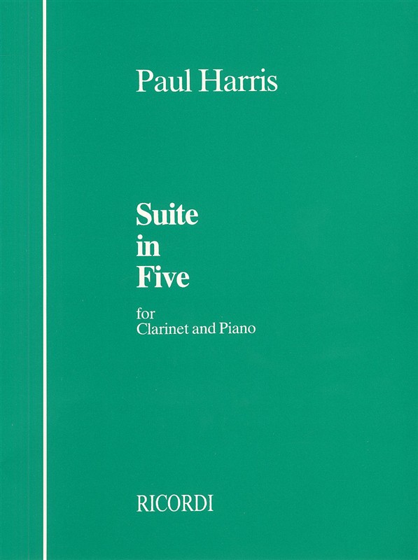 Paul Harris: Suite In Five Cl + Pf: Clarinet: Instrumental Work