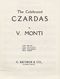 V. Monti: Czardas For Violin And Piano: Violin: Instrumental Work