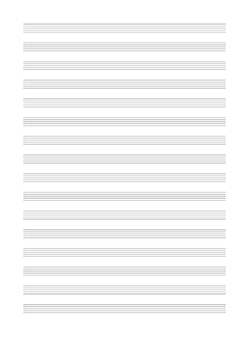 Papier à Musique 16 portées: Manuscript
