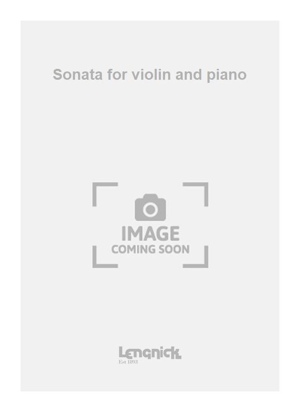 Robert Simpson: Sonata for violin and piano: Violin and Accomp.: Instrumental