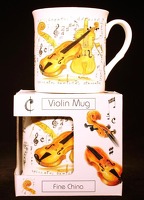 Fine China Mug - Violin Design: Mug