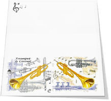 Little Snoring Gifts: Slant Pad - Trumpet: Stationery