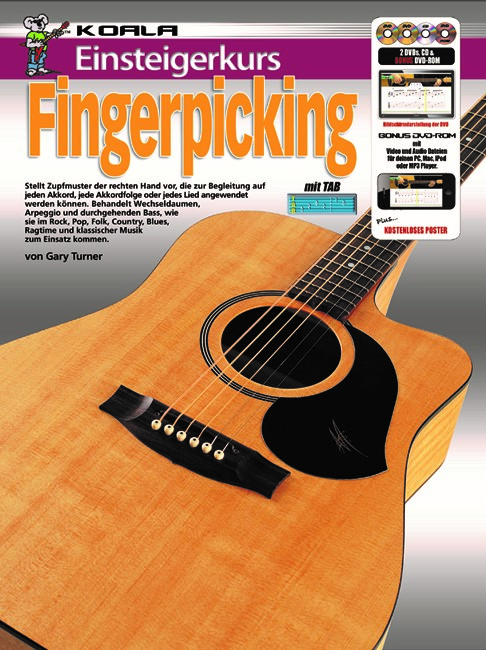 Gary Turner: Einsteigerkurs Fingerpicking Gitarre: Guitar: Instrumental Tutor