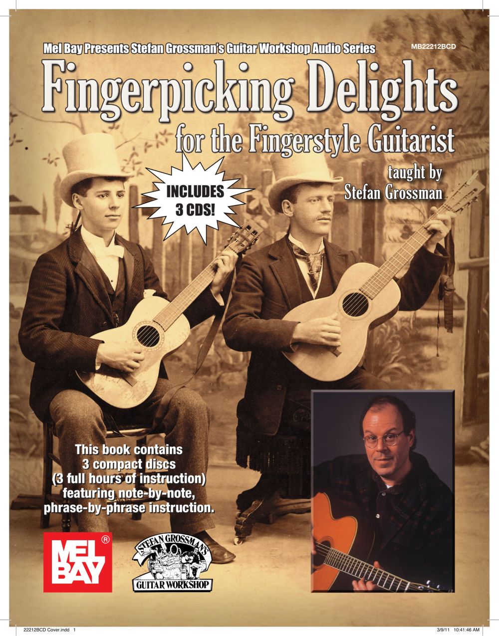 Stefan Grossman: Fingerpicking Delights: Guitar: Instrumental Tutor