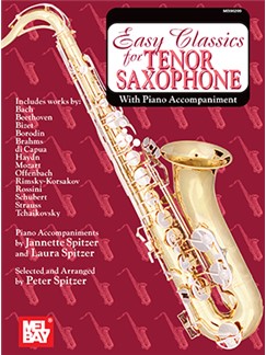 Easy Classics For Tenor Saxophone With Piano Acc.: Tenor Saxophone: Instrumental
