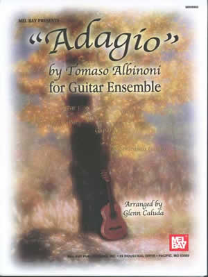 Tomaso Albinoni: Adagio: Guitar Ensemble: Score and Parts