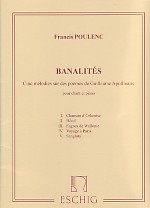 Francis Poulenc: Banalites: Soprano: Vocal Work