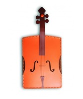 Italian Leather Passport Holder - Violin: Accessory