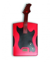 Italian Leather Passport Holder - Electric Guitar: Accessory