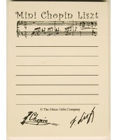 Sticky Pad Chopin Liszt: Stationery