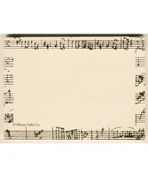 Post It Notes Mozart White/Black: Stationery