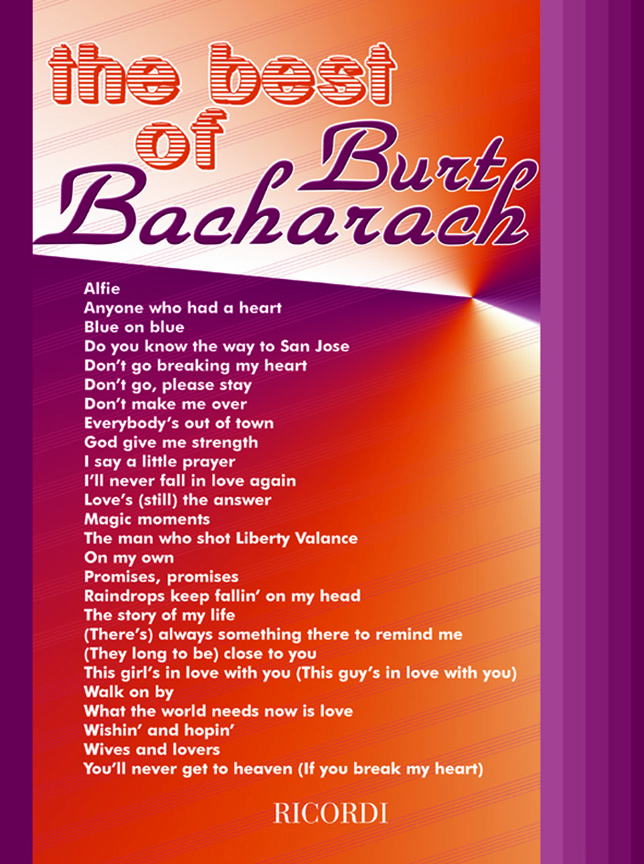 Burt Bacharach: The Best Of Burt Bacharach: Melody  Lyrics & Chords