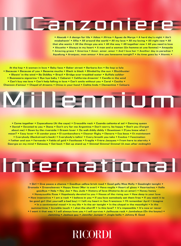 Il Canzoniere Millennium International: Piano  Vocal  Guitar