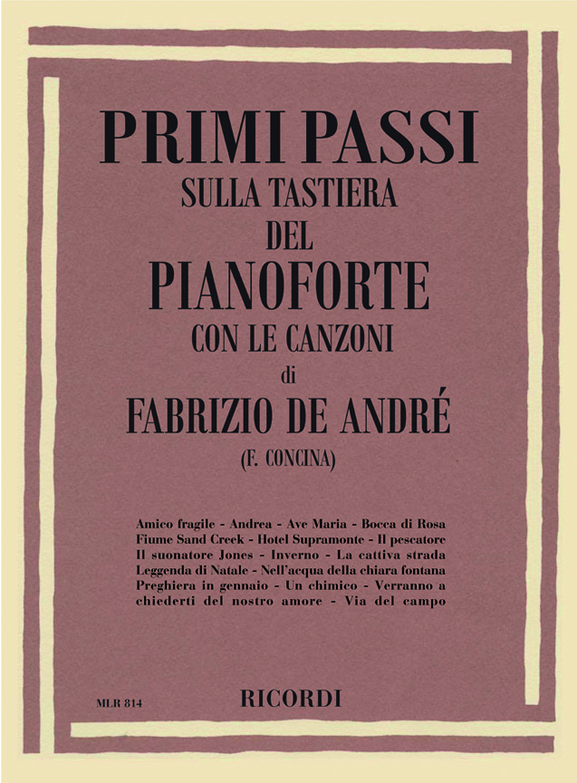 Fabrizio De Andr: Primi Passi: Fabrizio De Andre': Piano