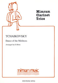 Pyotr Ilyich Tchaikovsky: Dance of the Mirlitons: Clarinet Ensemble: Score &