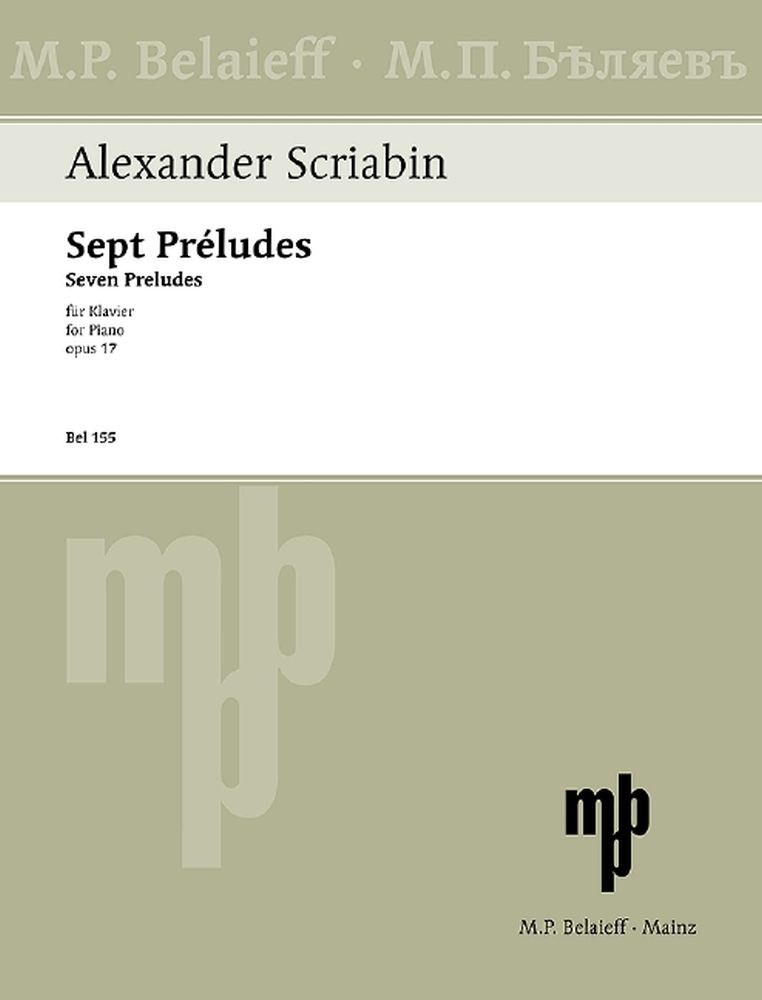 Alexander Skrjabin: Sept Prludes op. 17: Piano: Instrumental Work