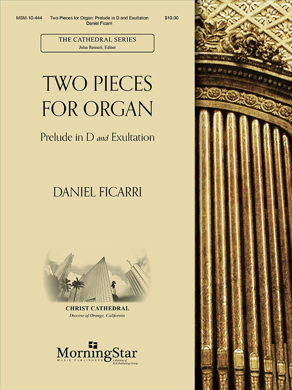 Daniel Ficarri: Two Pieces for Organ: Organ: Instrumental Album
