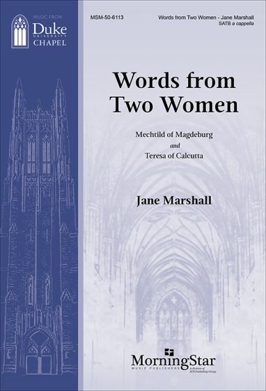 Jane Marshall: Words from Two Women: Mixed Choir A Cappella: Choral Score