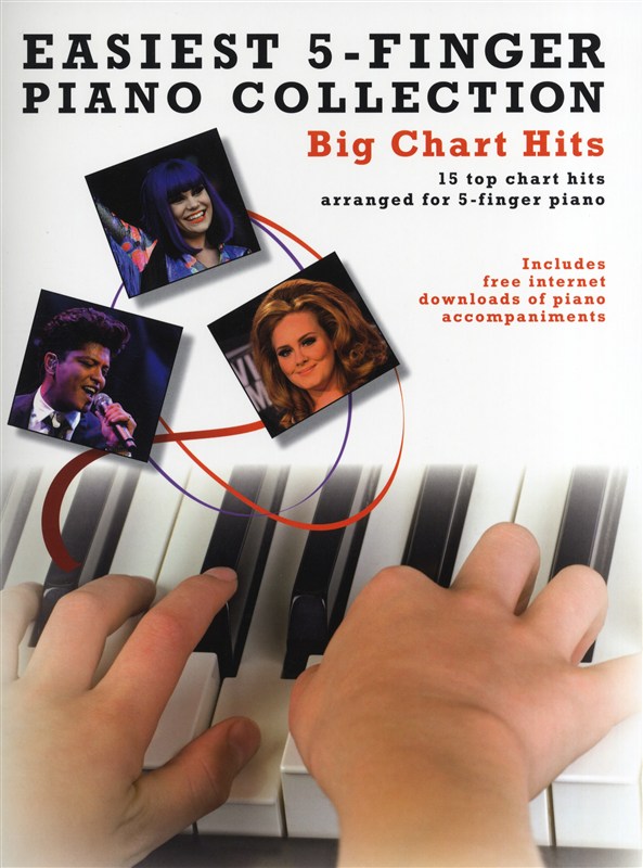 Easiest 5-Finger Piano Collection: Big Chart Hits: Easy Piano: Mixed Songbook