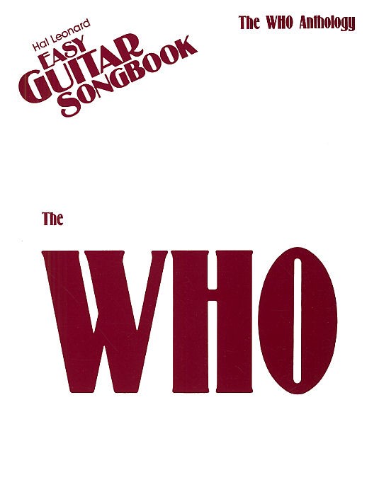 The Who: The Who Anthology: Guitar: Artist Songbook