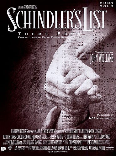 John Williams: Theme From Schindler's List: Piano: Single Sheet
