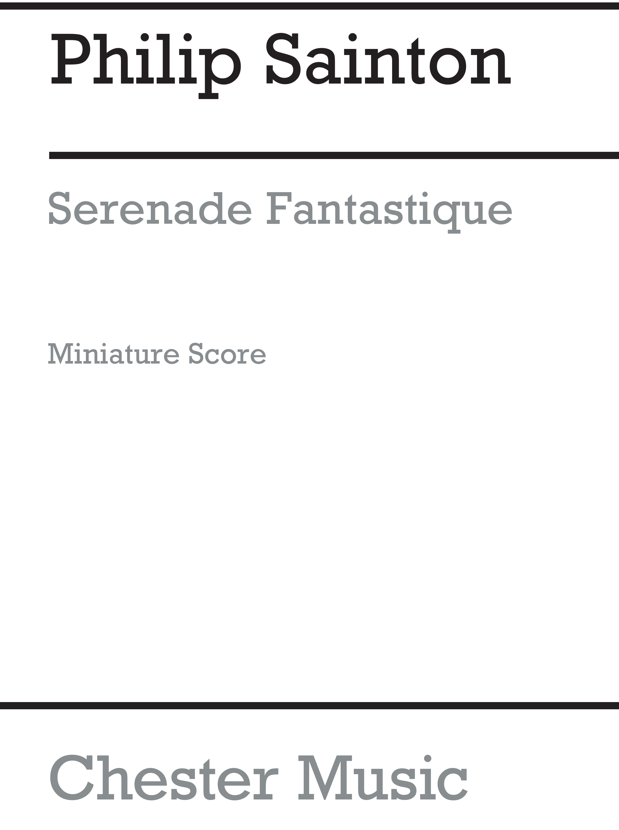 Philip Sainton: Serenade Fantastique (Miniature Score): Oboe: Miniature Score