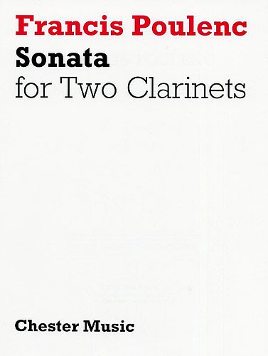 Francis Poulenc: Sonata (1918) (Duet for Clarinet A and Bb): Clarinet: Score