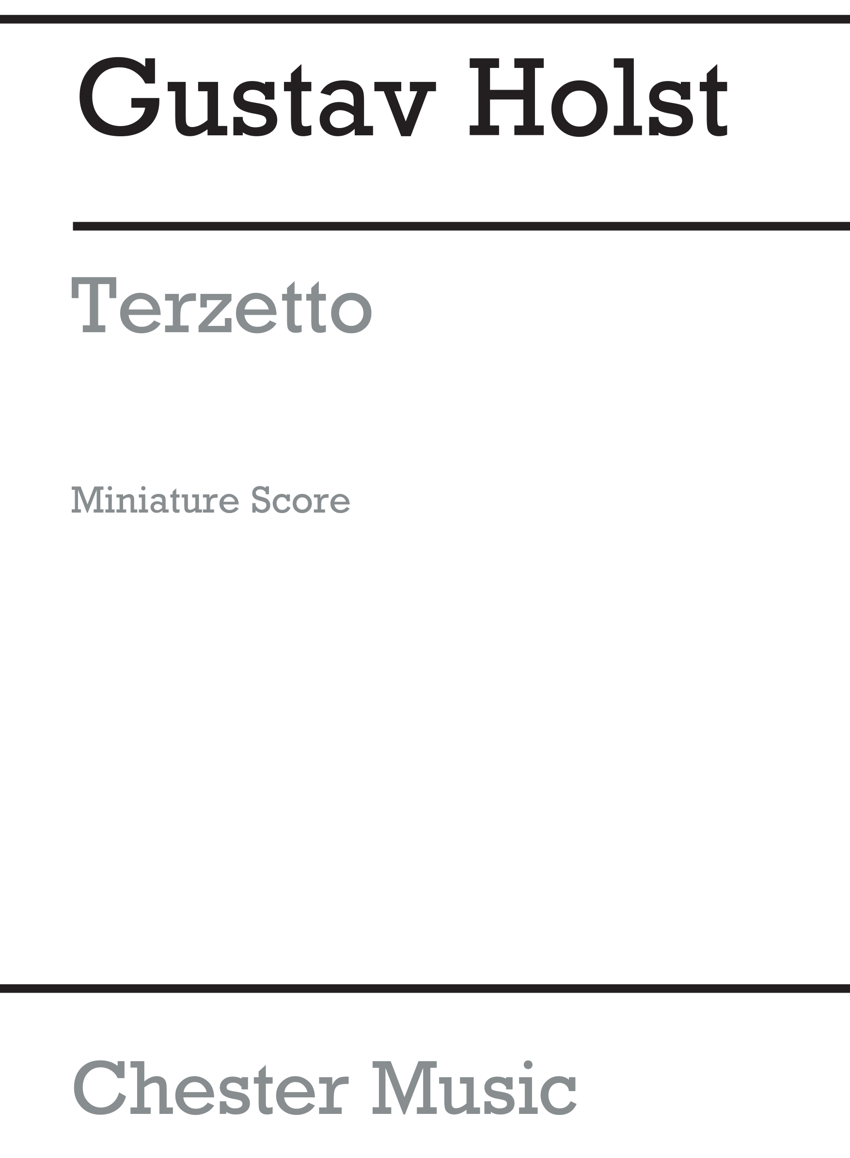 Gustav Holst: Terzetto: Ensemble: Miniature Score