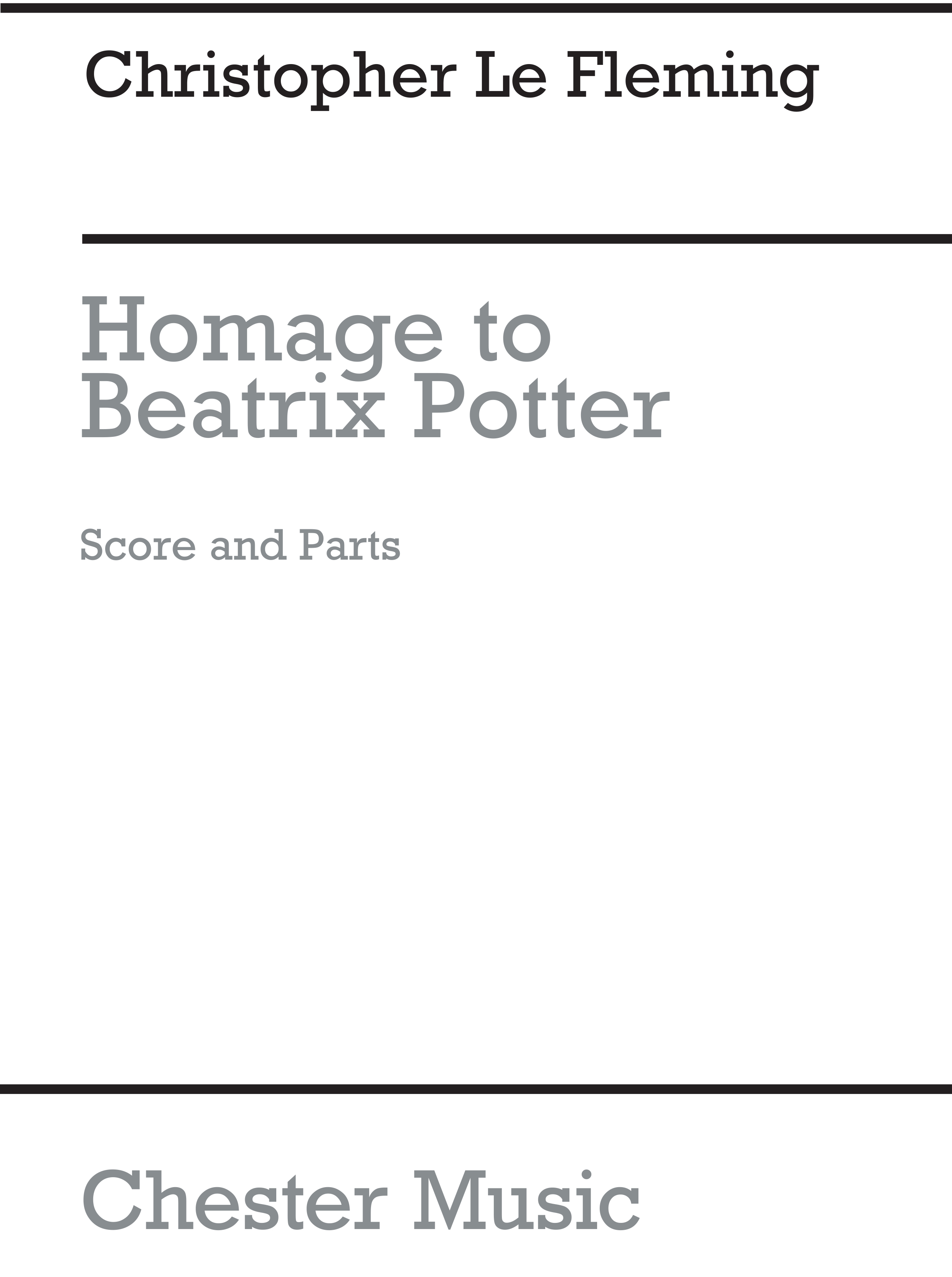 Christopher Le Fleming: Homage To Beatrix Potter: Wind Ensemble: Instrumental