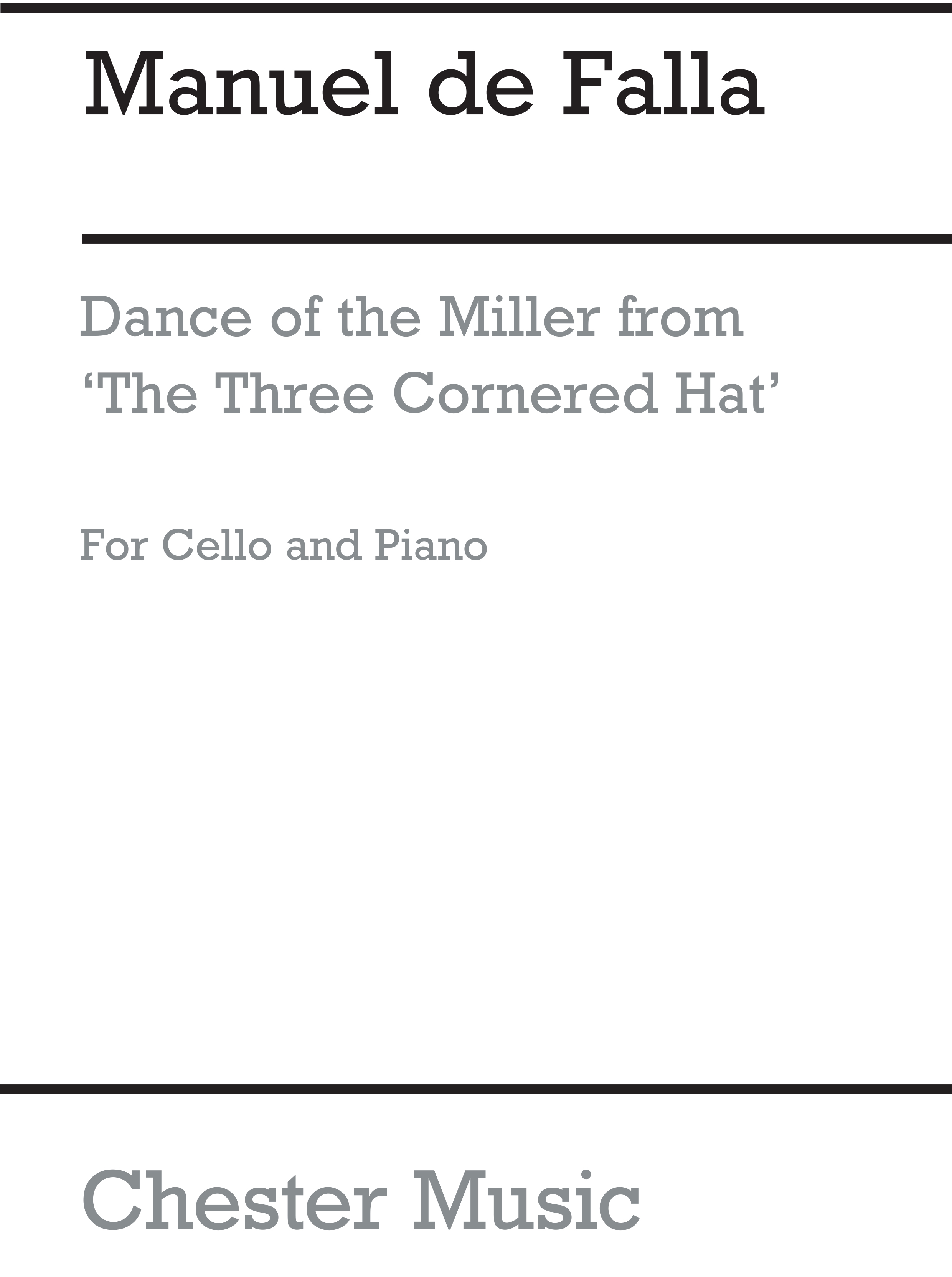 Manuel de Falla: Dance Of The Miller (The Three Cornered Hat): Cello: