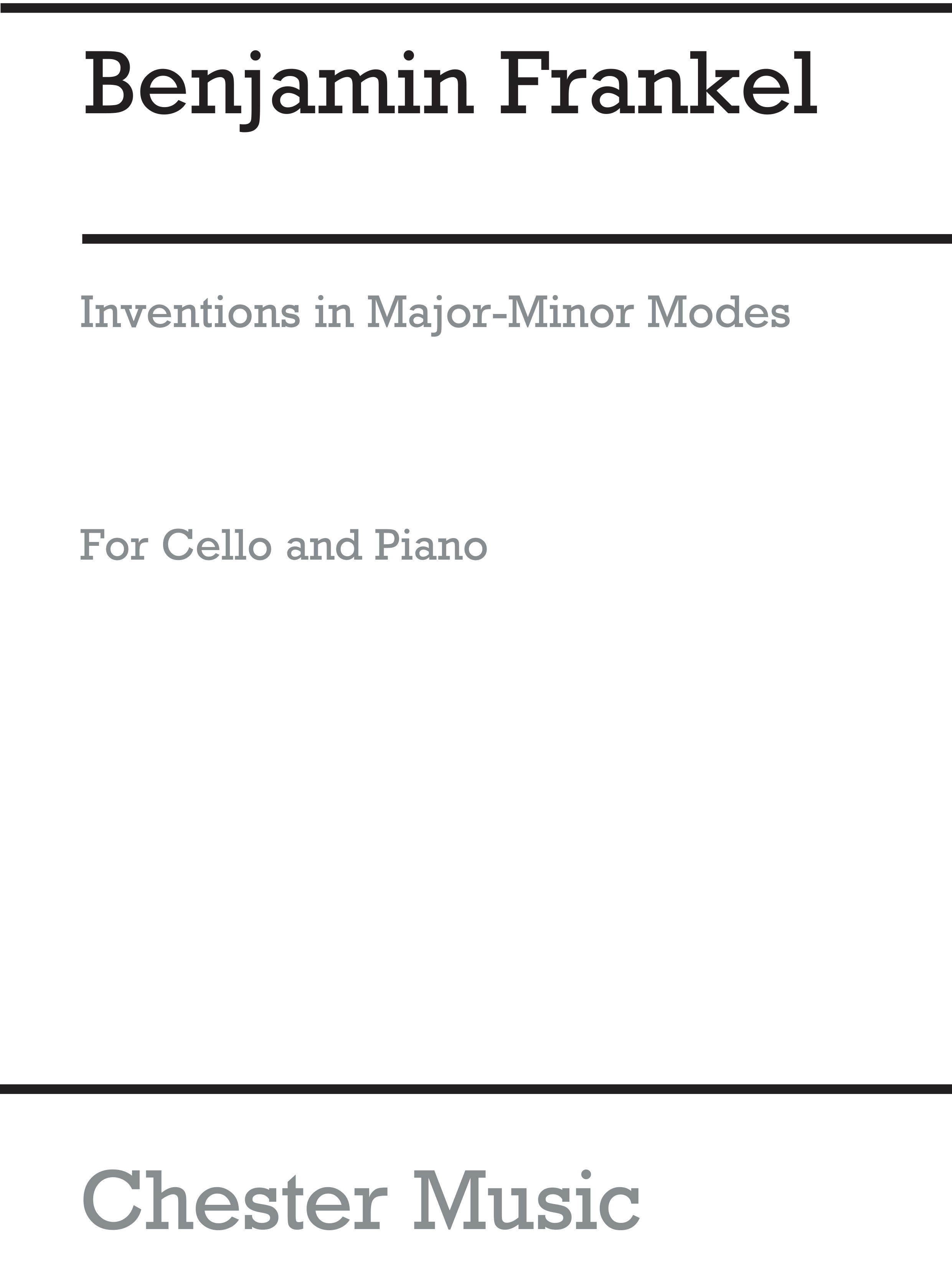 Benjamin Frankel: Inventions for Cello and Piano: Cello: Instrumental Work