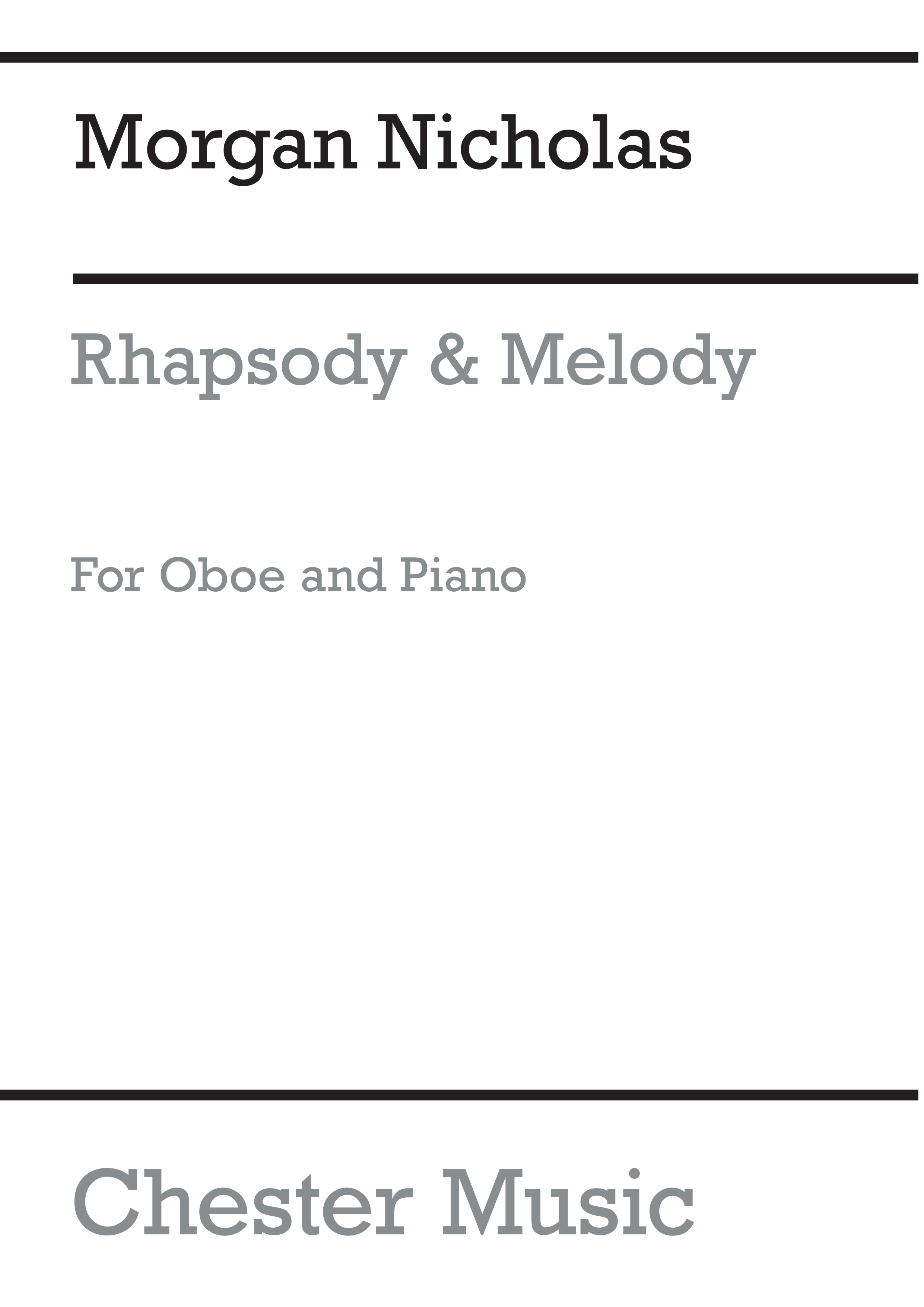 Morgan Nicholas: Rhapsody and Melody: Oboe: Instrumental Work