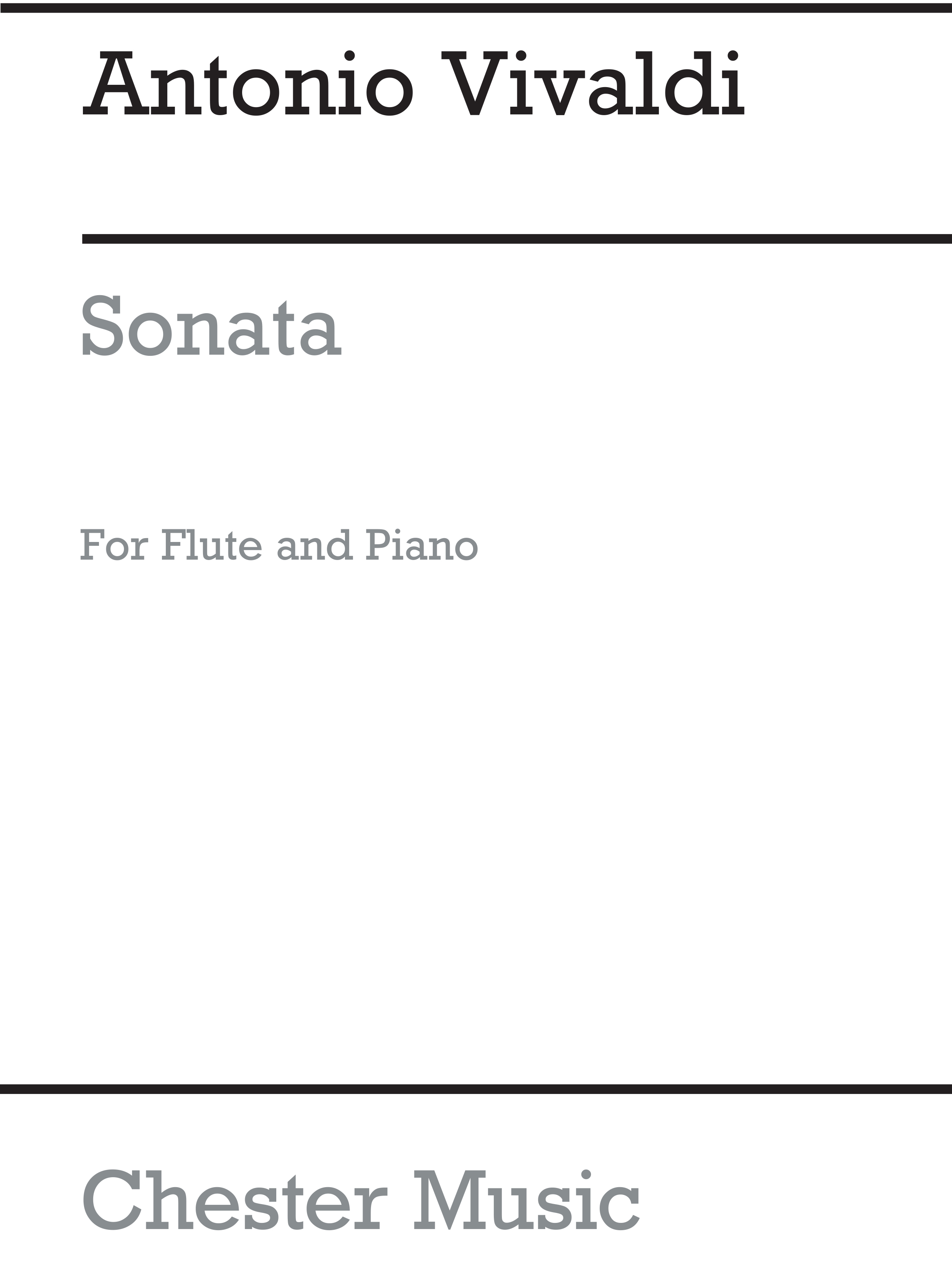 Antonio Vivaldi: Sonata In C Major: Flute: Instrumental Work