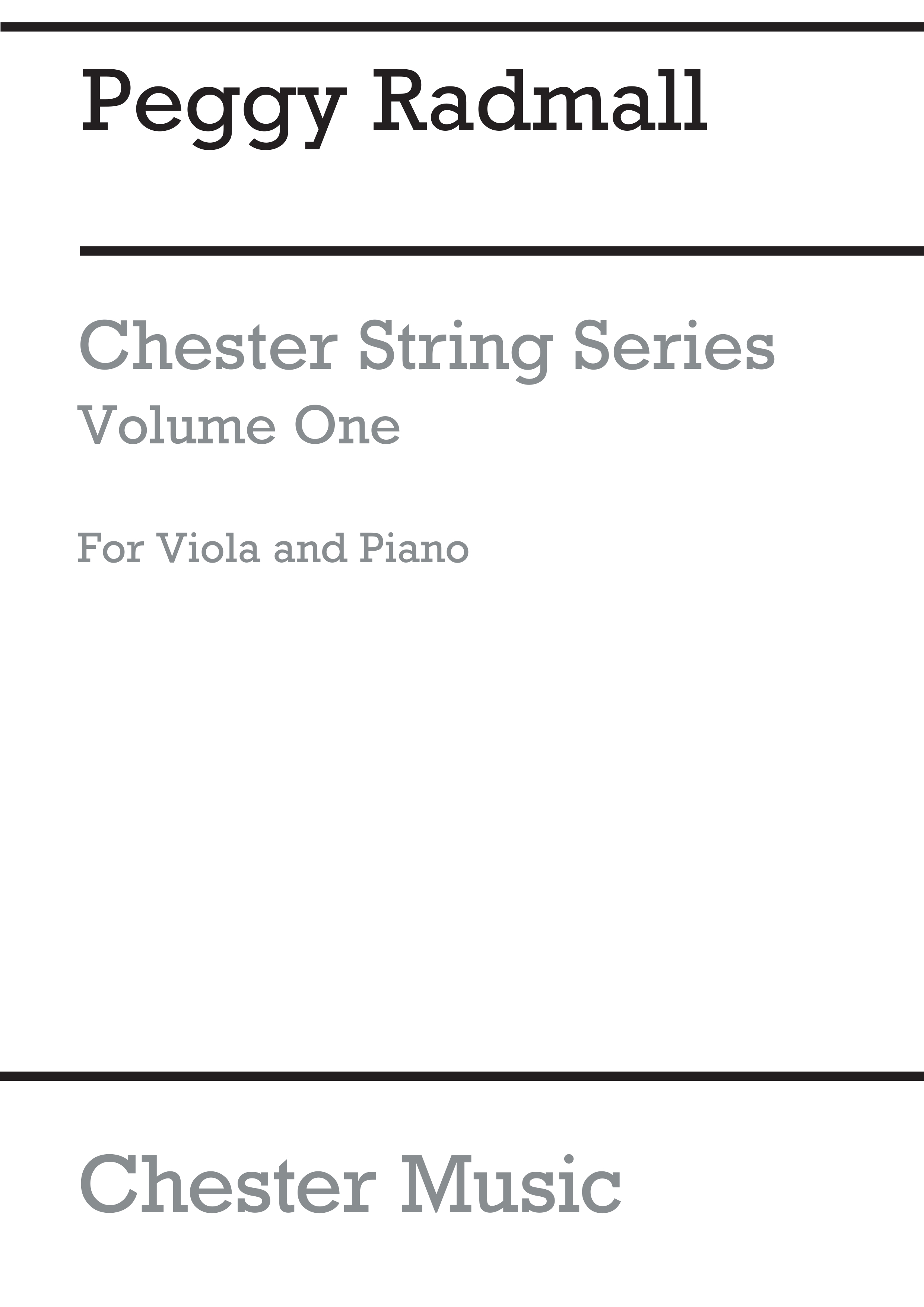 Peggy Radmall: Chester String Series Viola Book 1 (Viola/Piano): Viola: