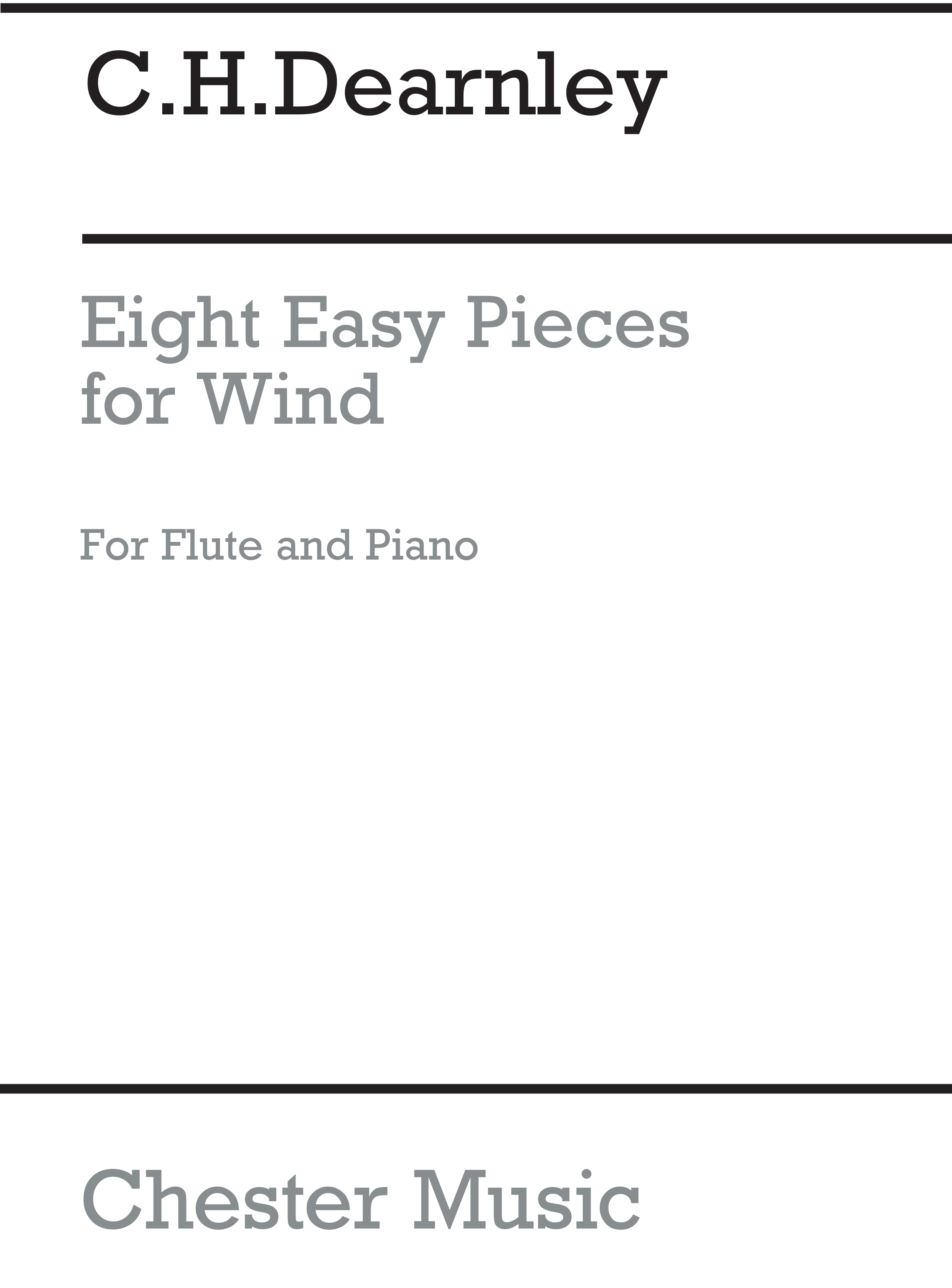 Christopher Dearnley: 8 Easy Pieces For Flute And Piano: Flute: Instrumental