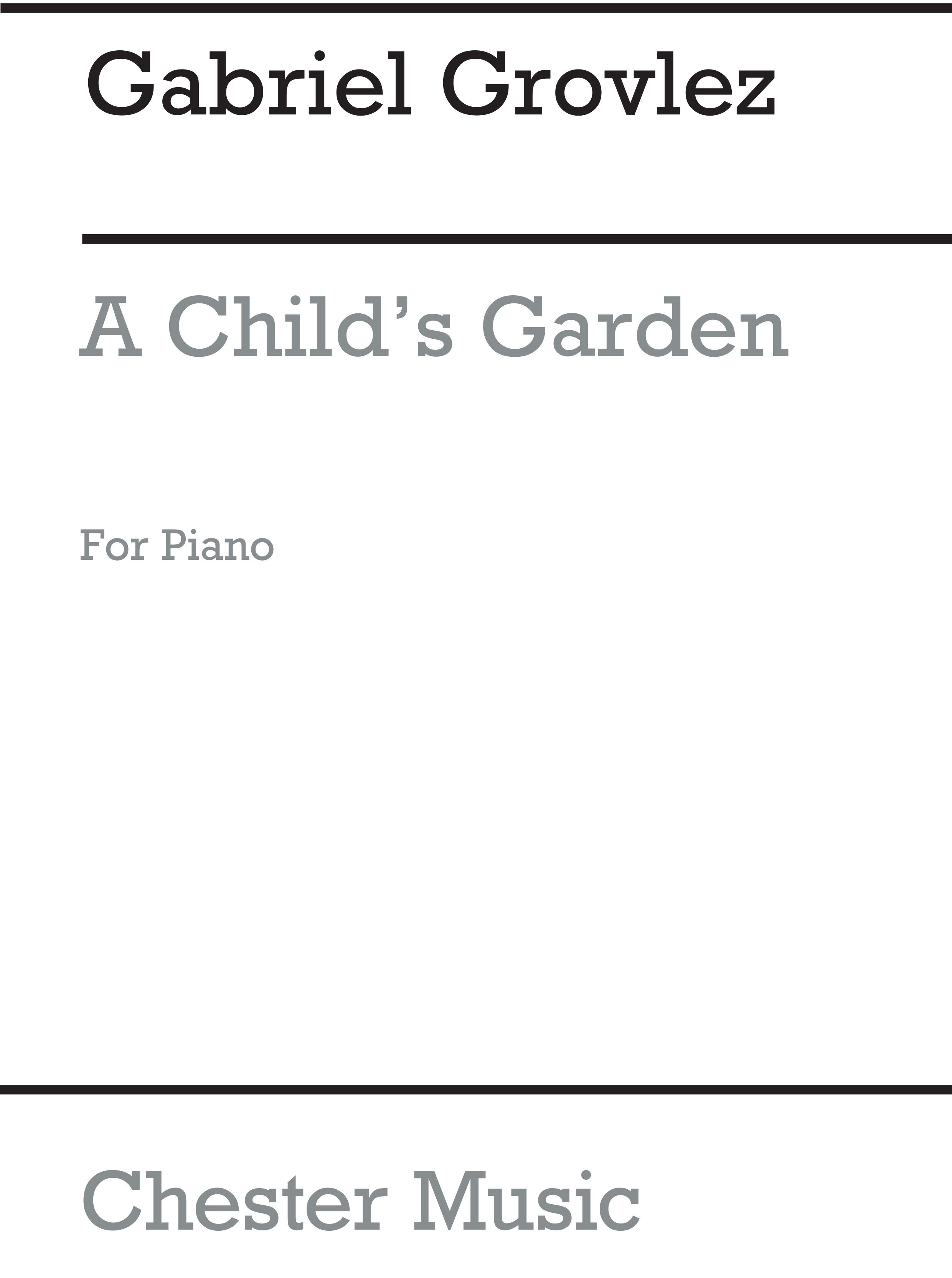 Gabriel Grovlez: A Child's Garden: Piano: Instrumental Work