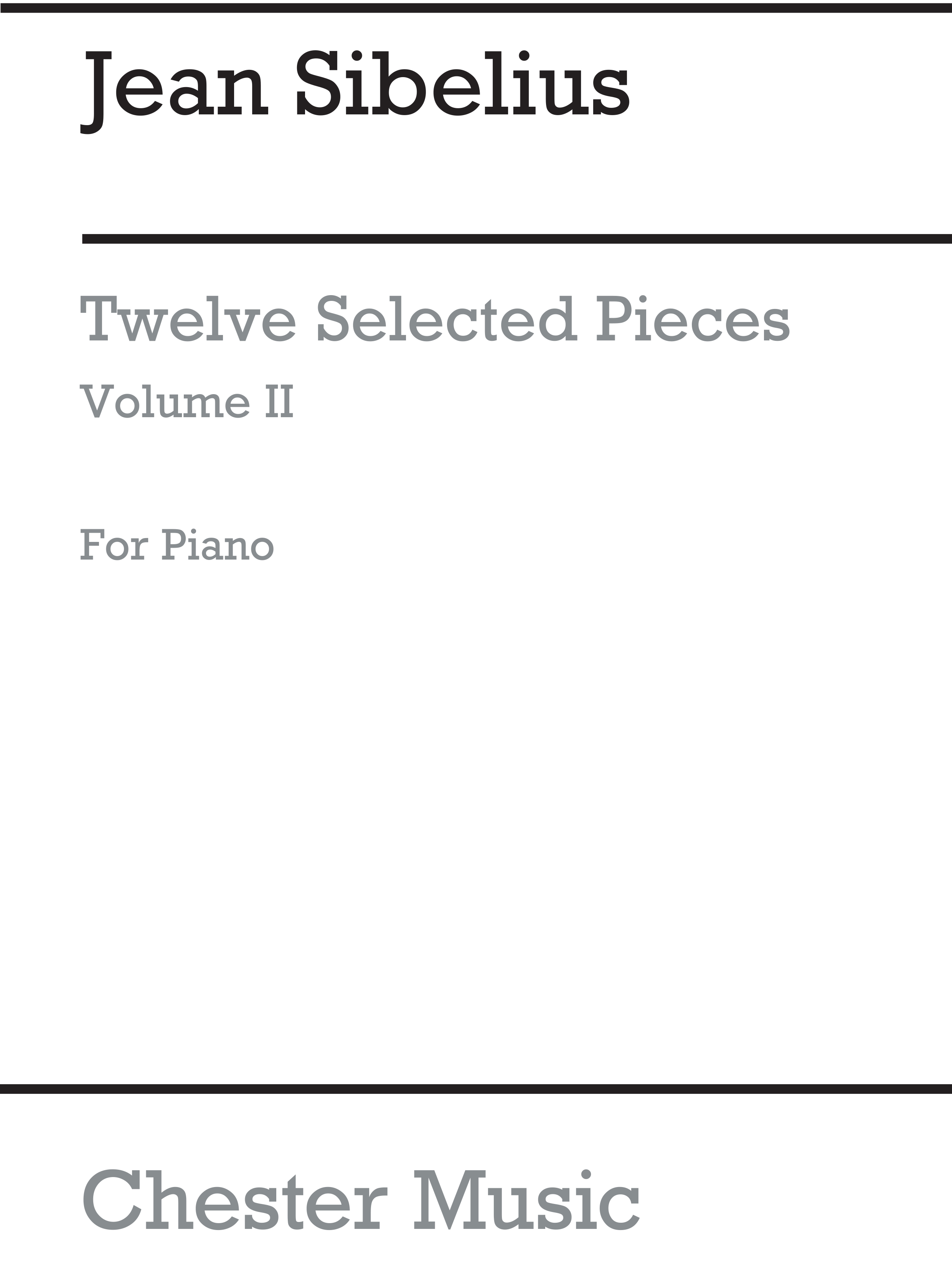 Jean Sibelius: Twelve Selected Pieces For Piano Vol.2: Piano: Instrumental Album