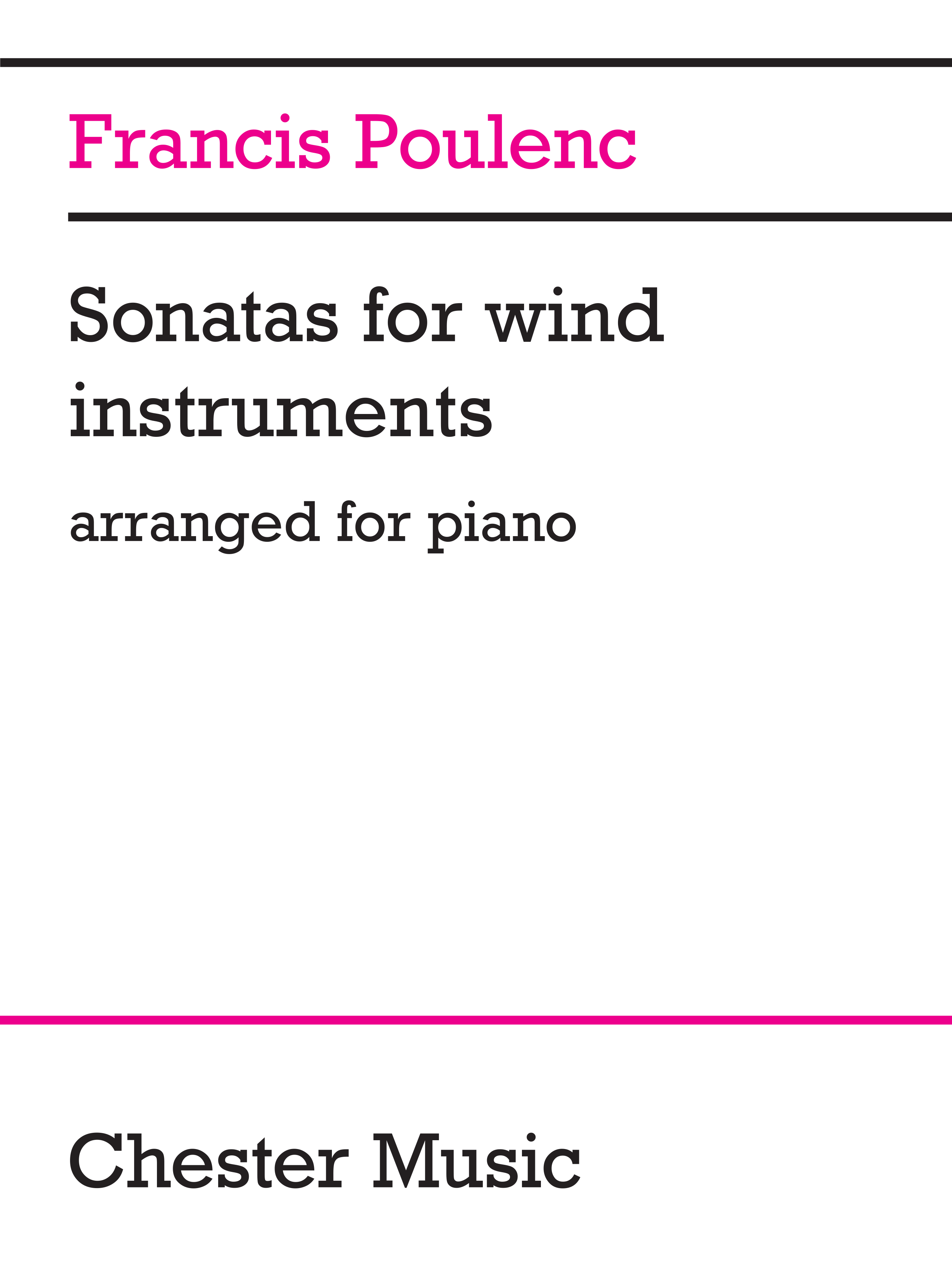 Francis Poulenc: Sonatas For Wind Instruments: Piano: Instrumental Work