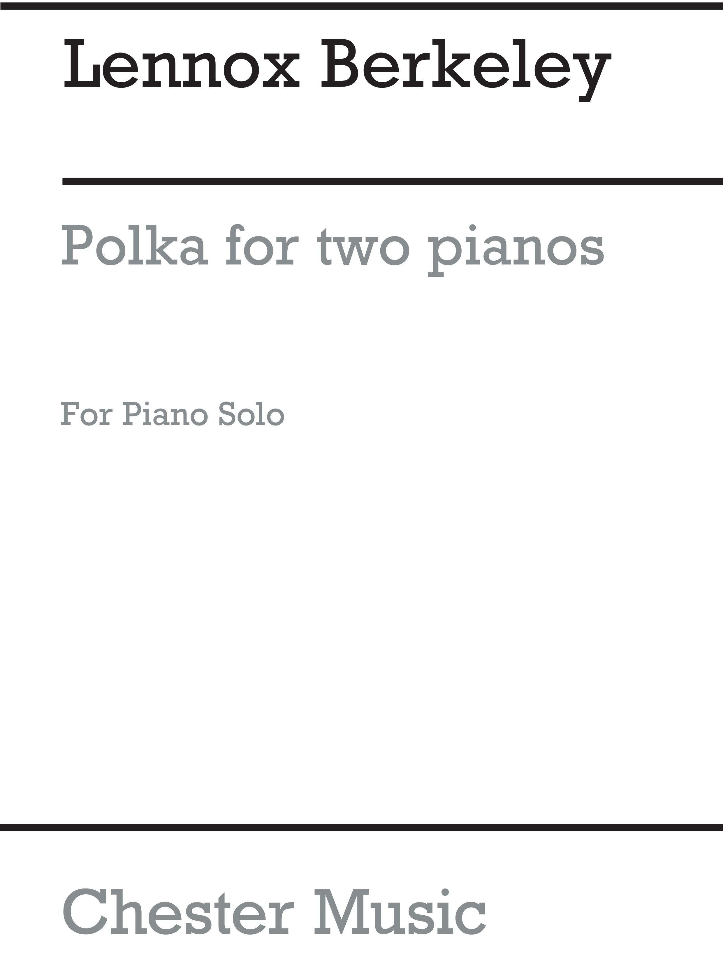Lennox Berkeley: Polka (Solo Piano): Piano: Instrumental Work